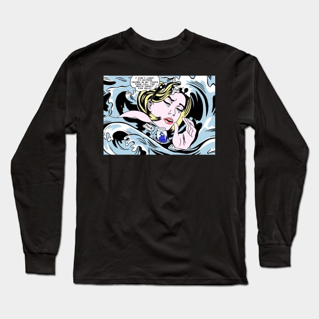 Drowning Alice Long Sleeve T-Shirt by SwanStarDesigns